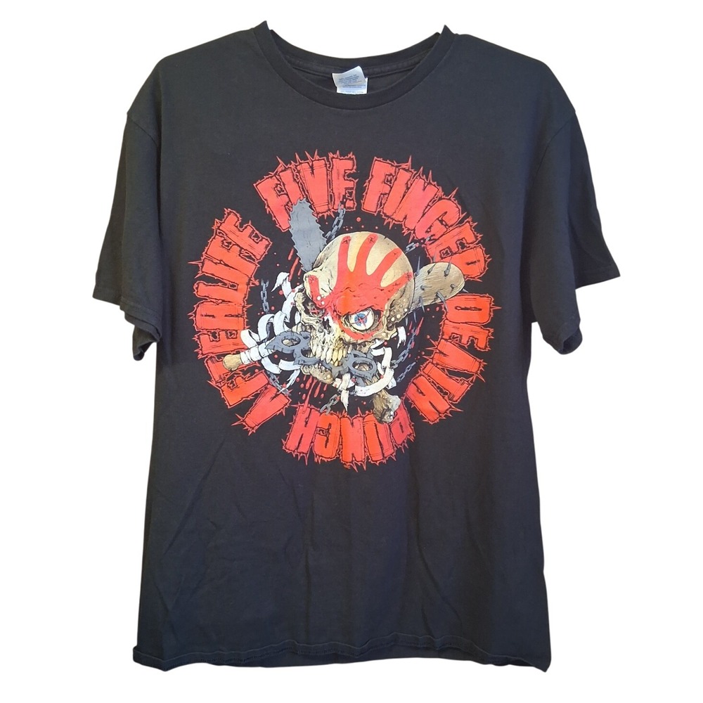 Five Finger Death Punch Afterlife Tour  Graphic Tee Band Rock‎ Concert SS Large